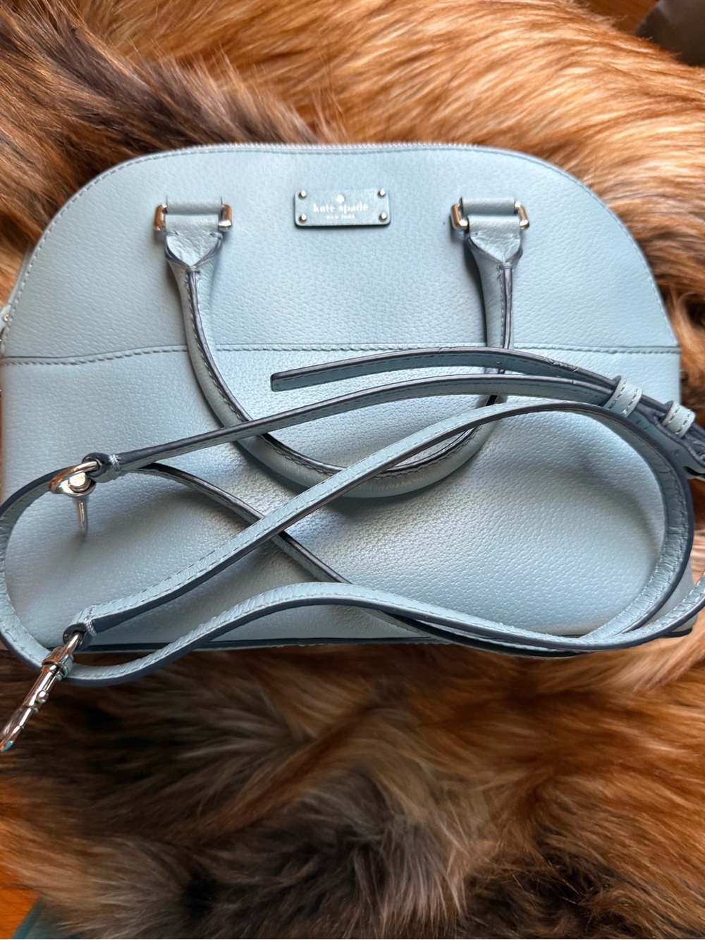 Kate Spade Light Seaside Blue Dome Satchel - Picture 10 of 10